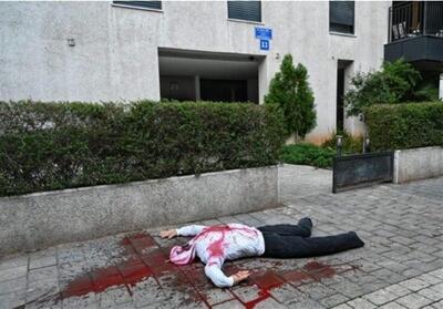 جنجال ماکت سرهای بریده در مقابل منازل مسئولین اسرائیلی در تل‌آویو - تسنیم