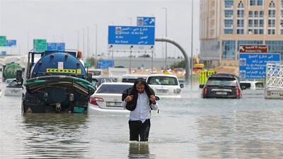  دبی و شارجه زیر آب رفتند