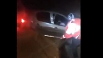  لحظات نفس‌گیر نجات سرنشینان خودرو از سیل طبس