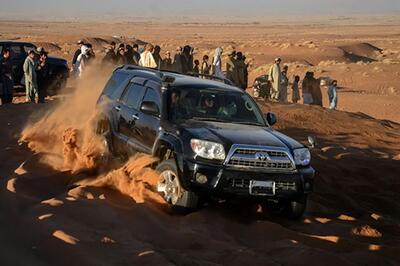 وقتی صحرای قندهار تبدیل به پیست آفرود می‌شه