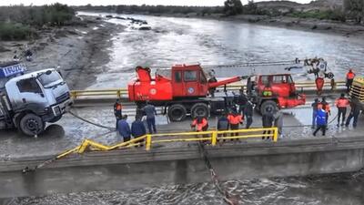  پل هیوه – سیریک پس از خسارت ناشی از سیل بازگشایی شد