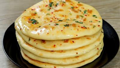  دستور آسان نانِ کره ای در ۱۵ دقیقه، بدون مخمر، ماست، تخم مرغ و بدون فر