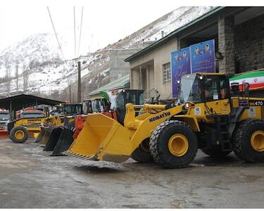 برگزاری آئین رونمایی از نوسازی ناوگان راهداری کشور با حضور وزیر راه و شهرسازی