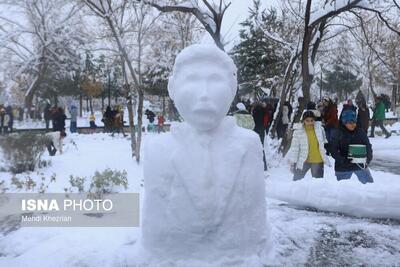 تصاویر: جشن آدم برفی در همدان