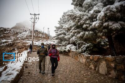 تصاویر: بارش برف در اصفهان