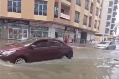 ویدیوهای تکان‌دهنده از سیل شدید در دبی!