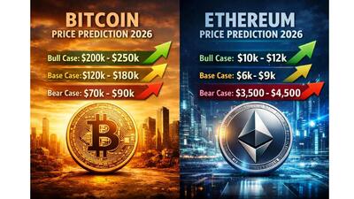 پیش بینی قیمت بیت کوین و اتریوم در سال ۲۰۲۶