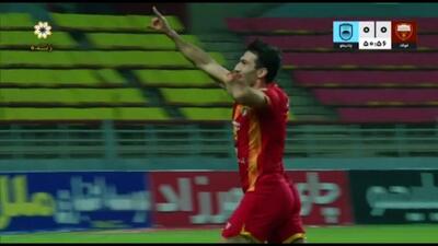 گل اول فولاد به چادرملو اردکان (محمدرضا سلیمانی)