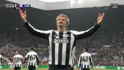 گل دوم نیوکاسل به چلسی (دبل وولتماده)