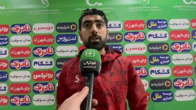 صحبتهای بازیکنان نیروی زمینی و شهرداری نوشهر بعد از پایان بازی