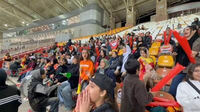 حضور هواداران بانوی فولادی در دیدار جام حذفی مقابل چادرملو