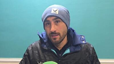 صحبتهای بازیکنان سایپا و هوادار در پایان بازی