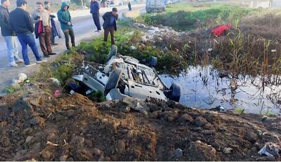  واژگونی خودرو در محور آمل به بابل با سه کشته