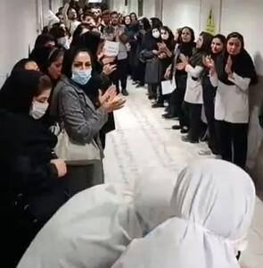 اعتراض پرسنل بیمارستان امام خمینی اهواز