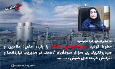 به مدیرعاملی زهره مجیدنیا؛ خطوط تولید با ‌بازده منفی؛ ملامین و هیدروکلریک زیر سؤال سودآوری /ضعف در مدیریت قراردادها و افزایش هزینه‌های حقوقی + مستندات