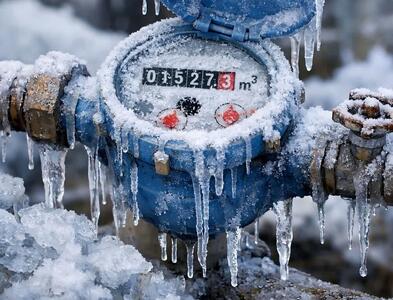  هشدار آب و فاضلاب نسبت به پیشگیری از یخ‌زدگی کنتورهای آب