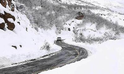  برف نفس کرمان را تازه کرد