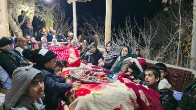  آیین شب یلدا در روستای هدف گردشگری قلعه‌بالا برگزار شد