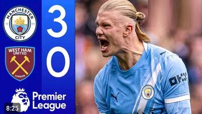 ویدیو| خلاصه بازی منچسترسیتی ۳ - وستهام ۰/ درخشش همیشگی هالند