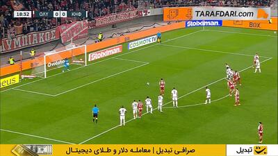 گلزنی مهدی طارمی مقابل کیفیسیا از روی نقطه پنالتی (المپیاکوس - کیفیسیا) - پارس فوتبال