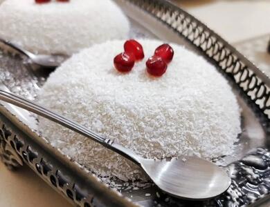  طرز تهیه دسر برفی نارگیلی؛ ساده و مجلسی