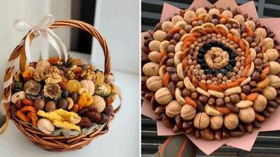  چیدمان و تزئین آجیل شب یلدای عروس؛ با ایده‌ های خلاق و جذاب 1404