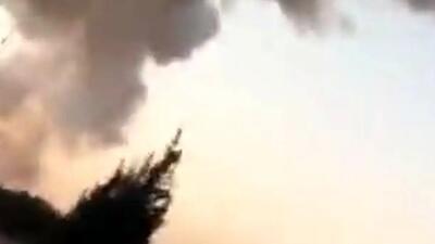  فیلم انفجار شدید در شهر حماه سوریه
