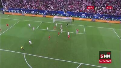  گل سوم مراکش به اردن توسط عبدالرزاق حمدالله در دقیقه 100