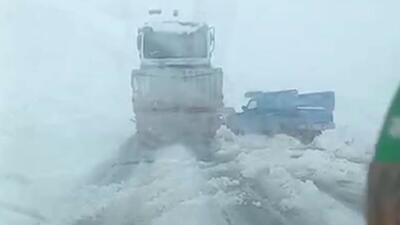  برف کم‌سابقه در محور تربت جام به مشهد