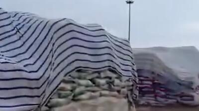 تصاویر حجم عظیم دپوی برنچ در بیابان