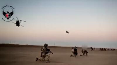 تصاویر حمله نیروهای ویژه عراق به داعش در سوریه