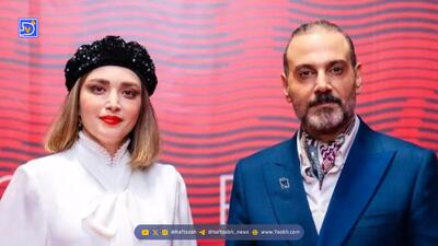  فیلم خوش و بش بهنوش طباطبایی با علیرضا قربانی در جشن حافظ