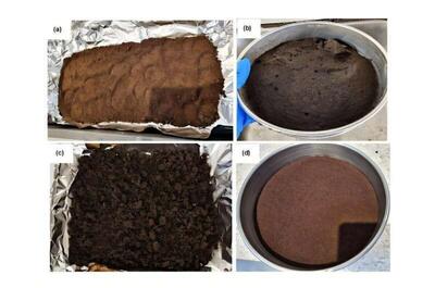 با تفاله قهوه مصرف شده در خانه آبی سالم و بدون سرب