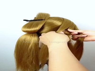  آموزش شنیون دسته گل