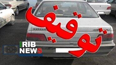  توقیف پژو با بیش از 220 میلیون خلافی در کرمان