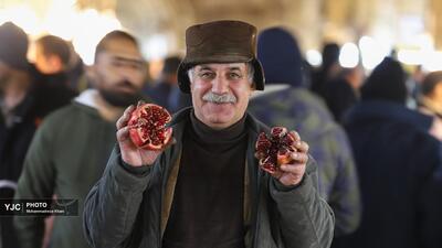  عکس/بازار خرید شب یلدا در زنجان