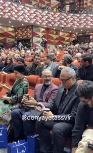  رامبد جوان، علیرضا قربانی و بهنوش طباطبایی در حاشیه جشن حافظ