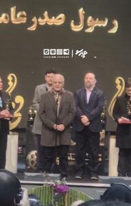 صحبت های رسول صدرعاملی بعد از دریافت جایزه در جشن حافظ
