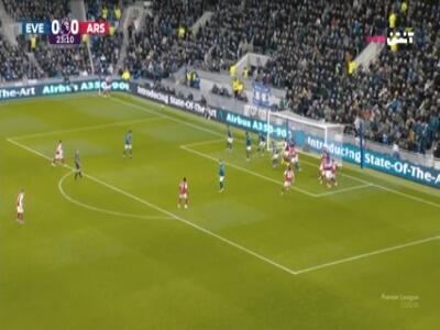 گل اول آرسنال به اورتون توسط گیوکرش