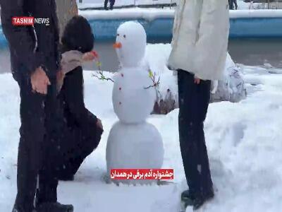 جشنواره زمستانی آدم‌برفی