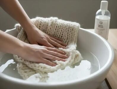  طرز شستن صحیح بیگ اسکارف پشمی در خانه