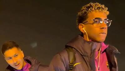 تغییر چهره غافلگیرکننده لامین یامال در سفر به ویارئال (+عکس)