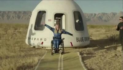  برای نخستین بار یک فرد معلول راهی فضا شد (فیلم)