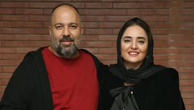 استایل کلاسیک نرگس محمدی و حضور «علی اوجی» با دست آسیب‌دیده در تماشاخانه‌ (عکس)