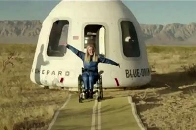  برای نخستین بار یک فرد معلول راهی فضا شد