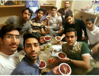 حرکت قشنگ یک خوابگاه برای دانشجویان در شب یلدا