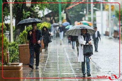  امروز در نواحی شمالی و شمال شرق کشورمان همچنان بارندگی‌ها ادامه دارد