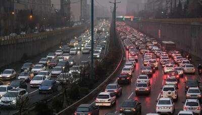 ترافیک سنگین شب یلدا تهران را تقریبا قفل کرد + عکس