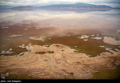 بازگشت زندگی به دریاچه مهارلو پس از بارش‌های پاییزی + تصاویر