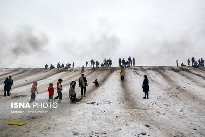 تصاویر: تفریح مردم در ارتفاعات برفی - مشهد